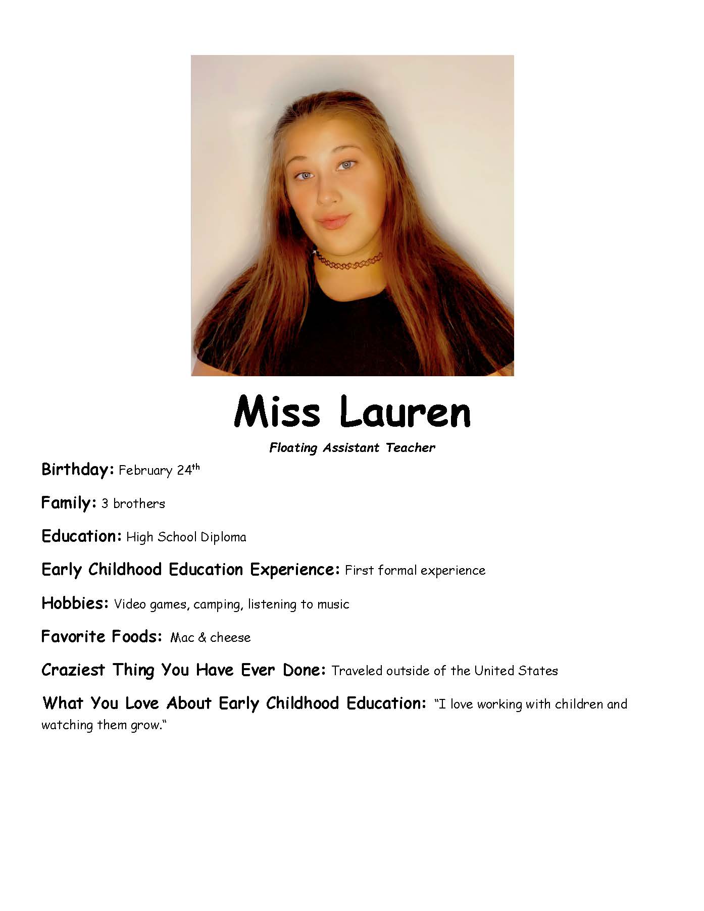Miss Lauren